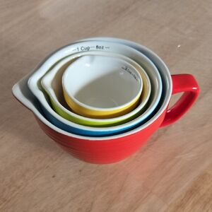 Creative CO-OP Colorful Measuring Cup Set Of 4